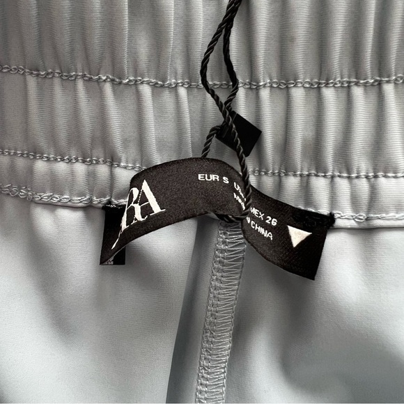 2/25 Zara Jogging Pants Dressy Trousers New Light Grey joggers - Picture 4 of 7